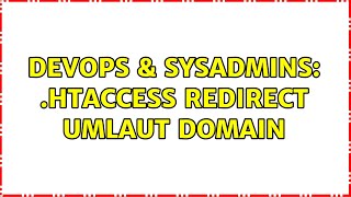DevOps & SysAdmins: .htaccess redirect umlaut domain (3 Solutions!!)