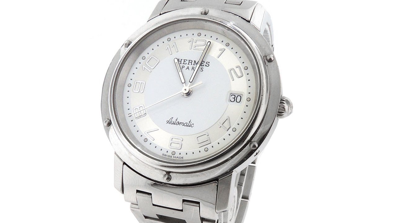 Hermes Clipper Classic CL1810 Stainless Steel Automatic Date 