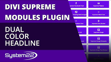 Divi Supreme Modules Dual Color Headline 👍