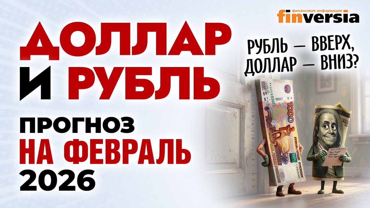 Доллар и рубль. Прогноз на февраль 2026. Прогноз курса доллара и прогноз курса рубля | Ян Арт