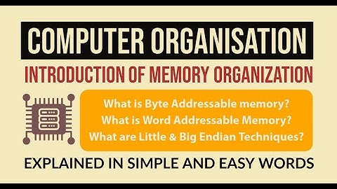16. Byte Addressable Memory, Word Addressable Memory and Endian Mechanism | COA | CRACK GATE CSE