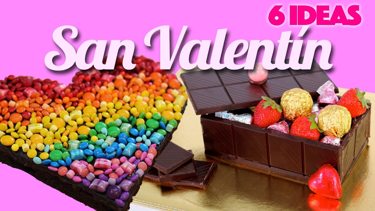 IDEAS DE POSTRES PARA SAN VALENTÍN - Caprichos Comestibles | Brownie de Corazón ArcoIris