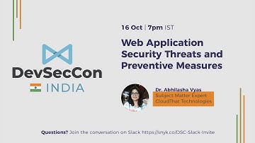 Web Application Security Threats and Preventive Measures with Dr. Abhilasha Vyas