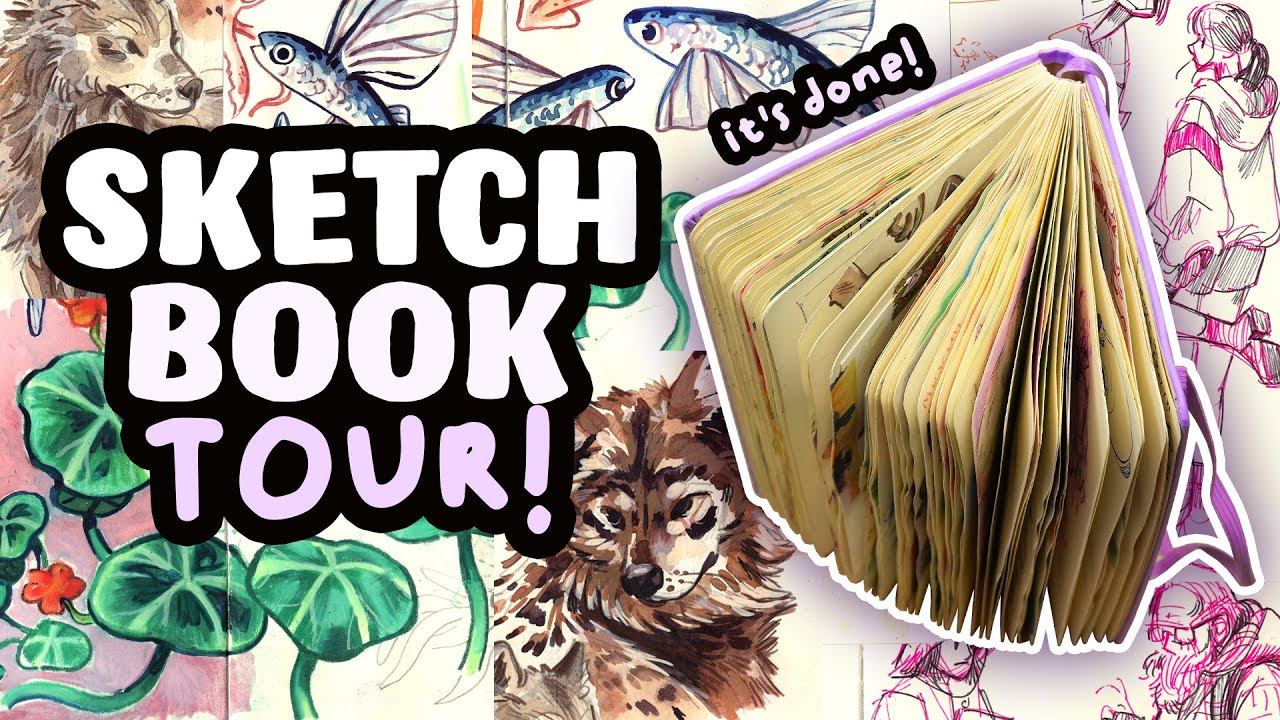 The Purple Sketchbook Tour! // It's FINALLY done...