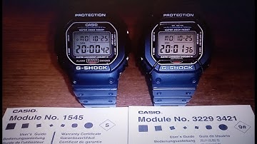 CASIO G-SHOCK DW5600E....different twins... 1545 vs 3229