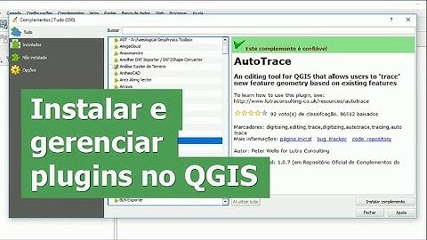 Instalar e gerenciar plugins no QGIS