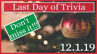 Last Disney Trivia Night | 12.1.19 | Christmas Theme