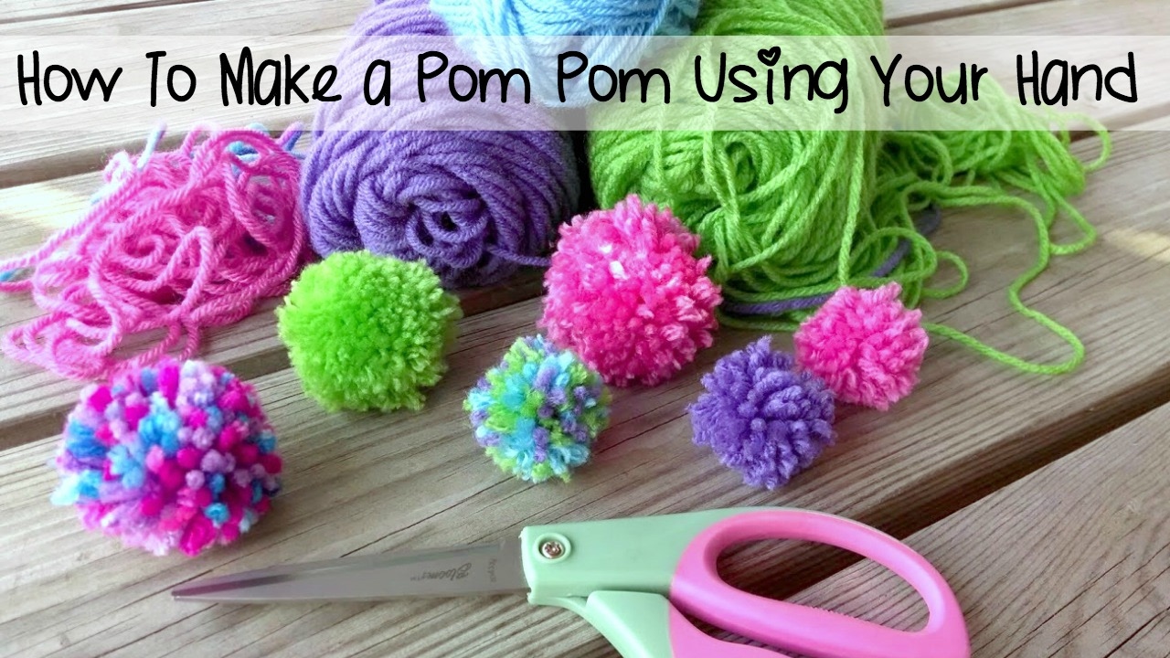 How to make a Pom Pom maker Tutorial (Craft Basics - Yarn Pom Pom) 