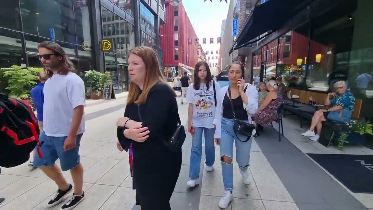 Sunday walk Drottninggatan Stockholm Sweden July 2023