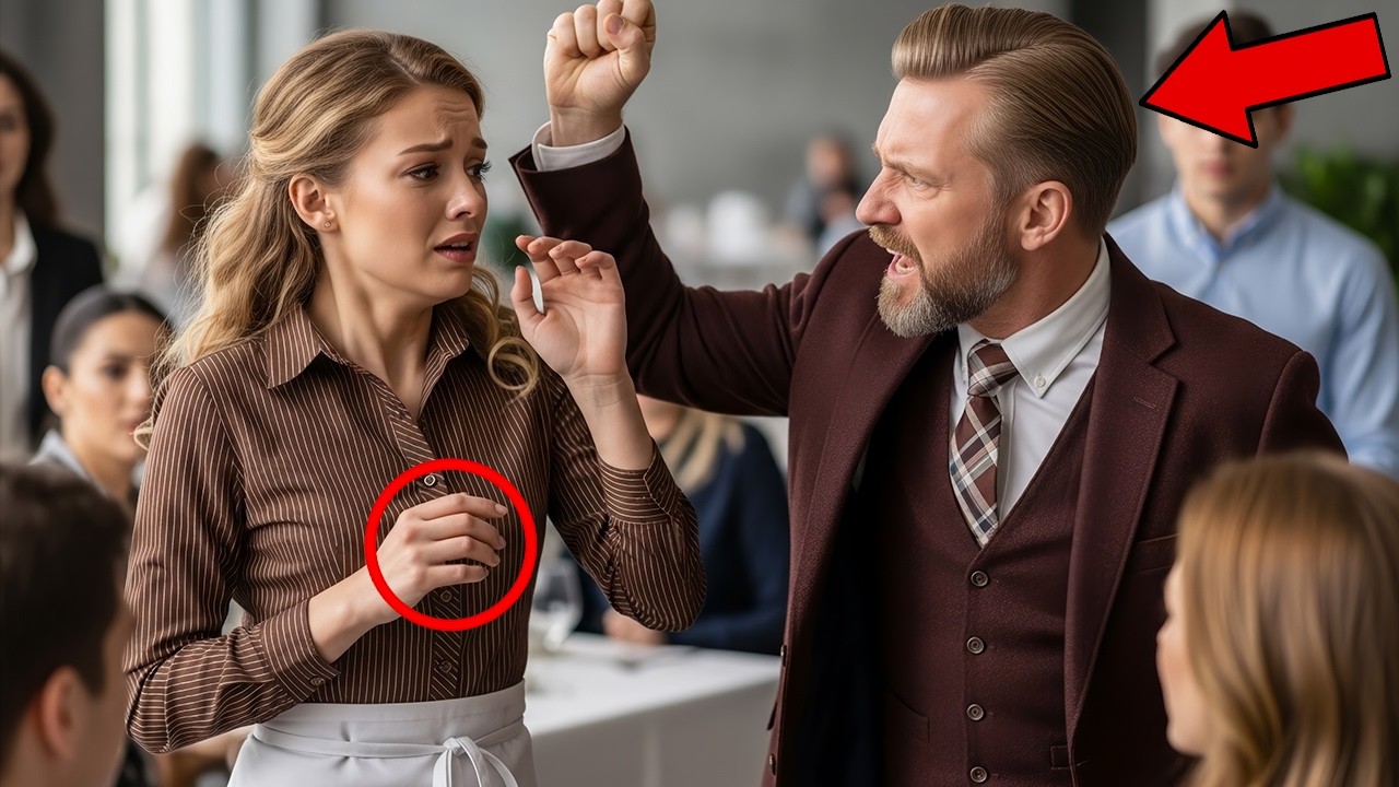 Billionaire Slaps Young Waitress in Public — Froze When She Mentioned Her Mother