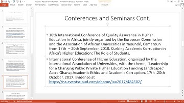 PhD Progress Report of Fred Awaah