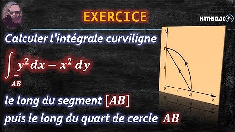 🔴MATHSCLIC EXERCICE | INTÉGRALES CURVILIGNES CAS DES FORMES DIFFÉRENTIELLES NON EXACTES