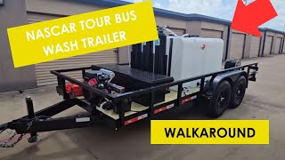 NASCAR bus wash trailer walkaround