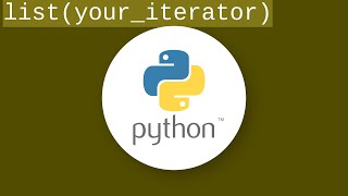 Fastest way to convert an iterator to a list