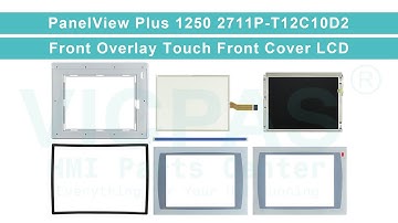 PanelView Plus 2711P-T12C10D2 Front Overlay Touch Digitizer LCD Display Screen Plastic Shell