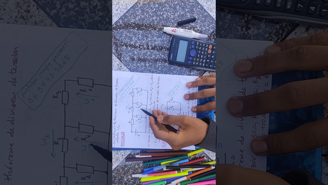 Correction exercice 7 diviseur de tension -le courant continu 