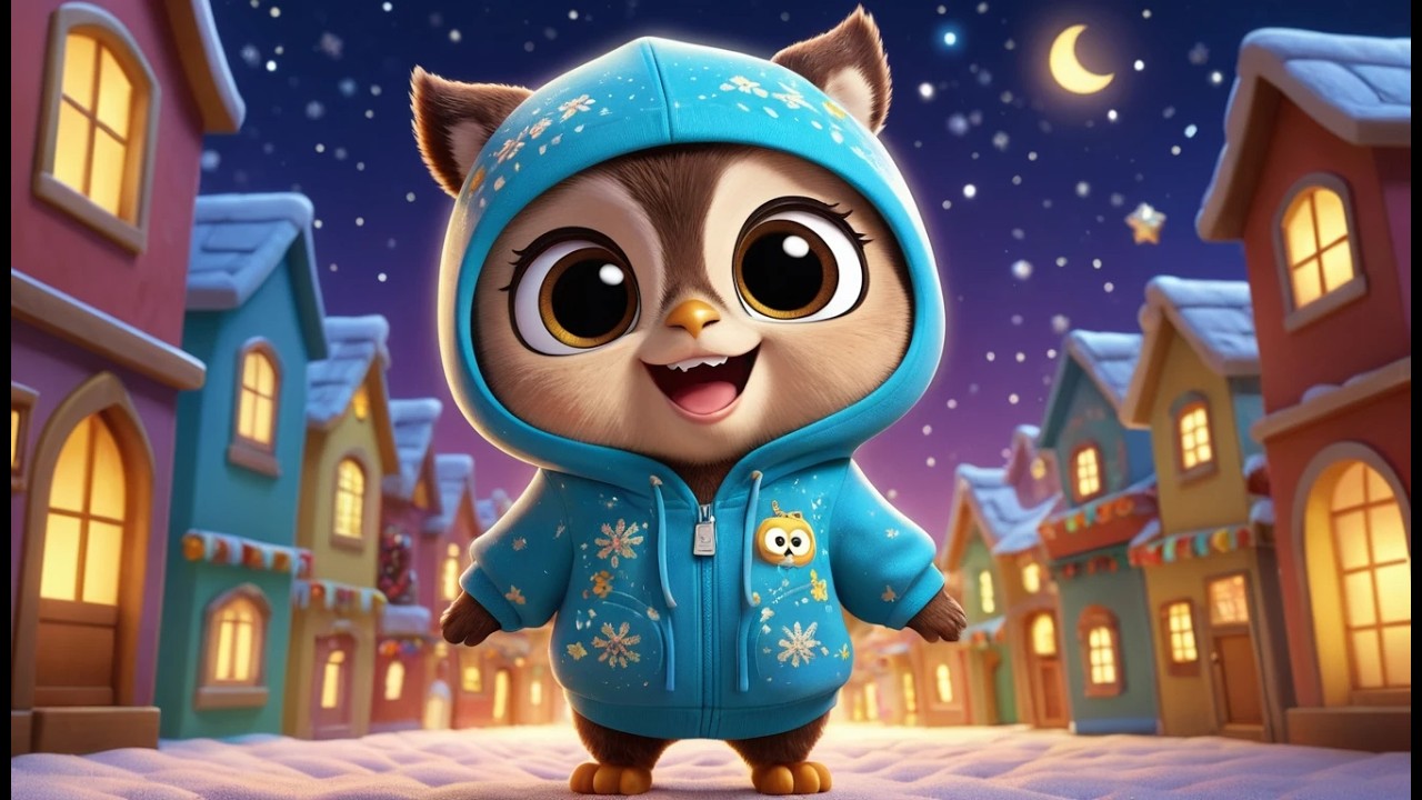 One Little Owl Flies at Midnight | Popular Nursery Rhyme | Educational Kids Songs