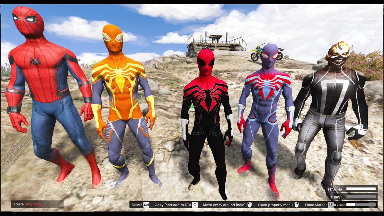 Spider Man Ghost Rider Mod GTA 5 Mod - Người Nhện Spiderman Và Ghost Rider Thức Tỉnh Bộ Đồ ...