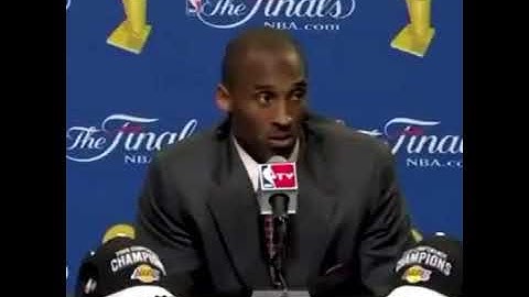 Kobe Bryant postgame interview NBA Finals 2009 vs Orlando Magic