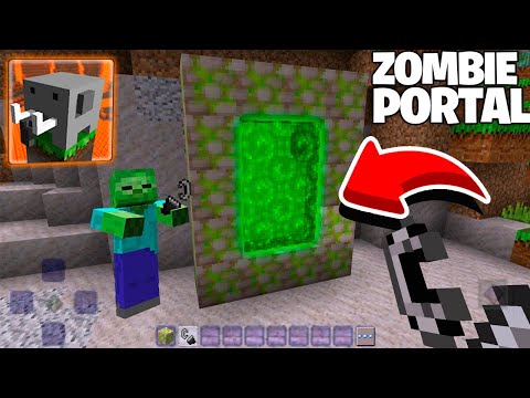 Only ZOMBIE can BUILD and LIGHT this ZOMBIE PORTAL in Minecraft!