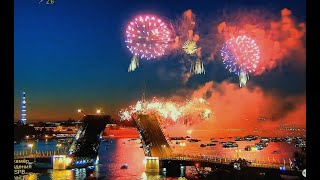 Лучшие фейерверки в Санкт-Петербурге - столице 320 лет! Петровский фестиваль огня в День города 2023