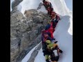 Traffic jam on the top of the world