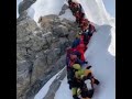 From Everest: Traffic jam on the top of the world