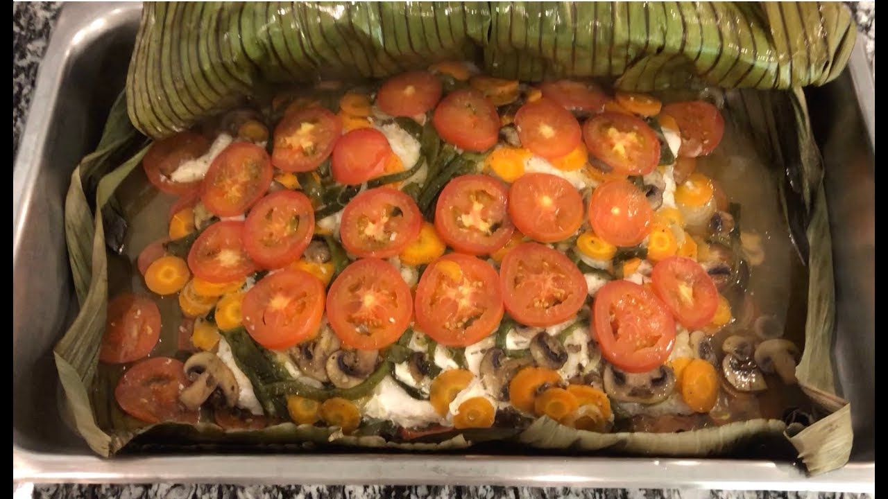 PESCADO EN HOJA DE PLÁTANO / RED SNAPPER IN BANANA LEAVES YouTube