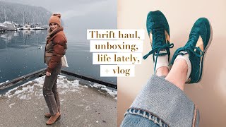 A THRIFT HAUL, UNBOXING, LIFE LATELY + VLOG | ANDREA CLARE