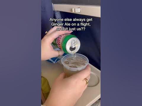 Ginger Ale on a flight is ELITE. #travel - YouTube