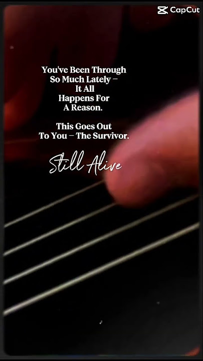 Still Alive - despite the circumstances - dedicated to the survivors (Pearl Jam  Unplugged Short)