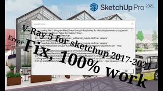 How to fix error in V-ray Next 5 for sketchup