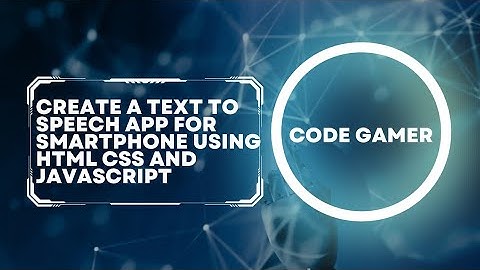 Text To Voice Generator In HTML CSS &JavaScript| Text To Speech Converter|Text To Voice App In HTML
