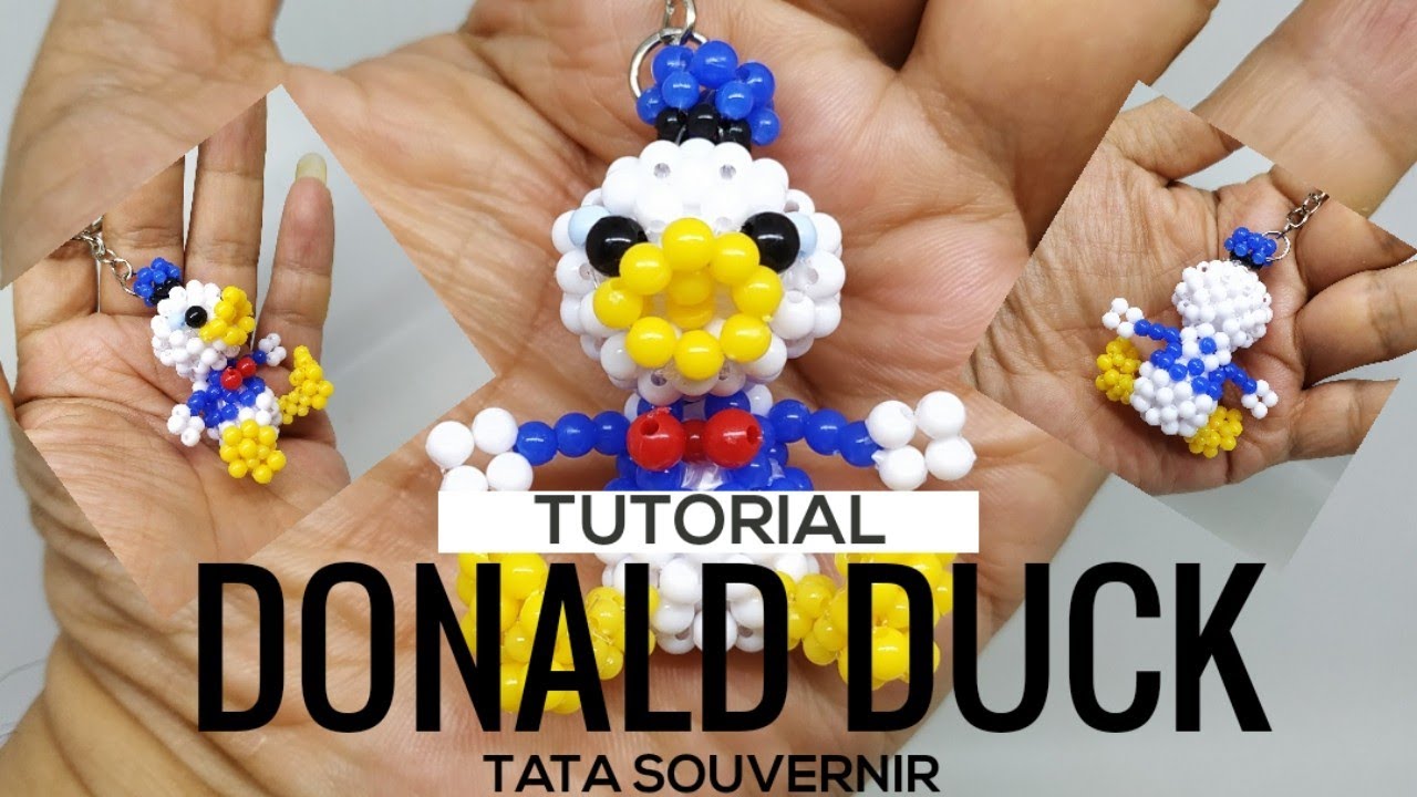 T'S FACTORY - Disney Beads Keychain Donald Duck