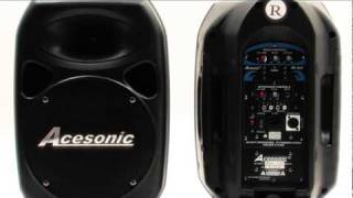 AUDIOSOURCE 125W 2WAY IN/OUT SPKR SYSTEM Acesonic PS-410 400W Professional 10
