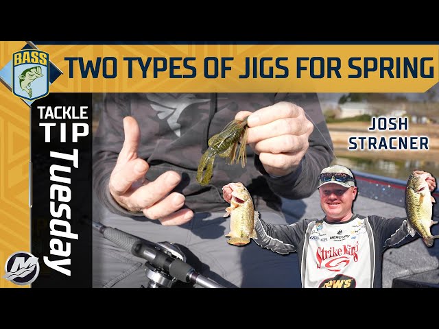 Two types of jig trailers for early spring fishing 