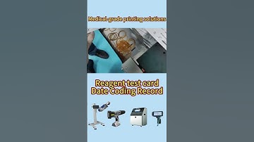Medical-grade printing solution: Reagent test card date coding record #inkjetprinter