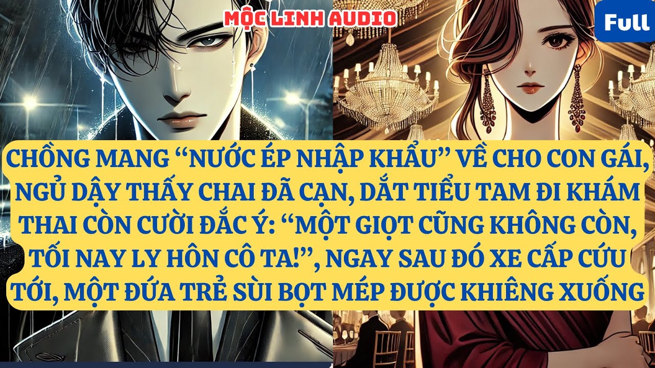CHỒNG MANG “NƯỚC ÉP NHẬP KHẨU” VỀ CHO CON GÁI, NGỦ DẬY THẤY CHAI ĐÃ CẠN   AT941