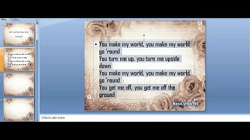 How to make a lyric video using Powerpoint!