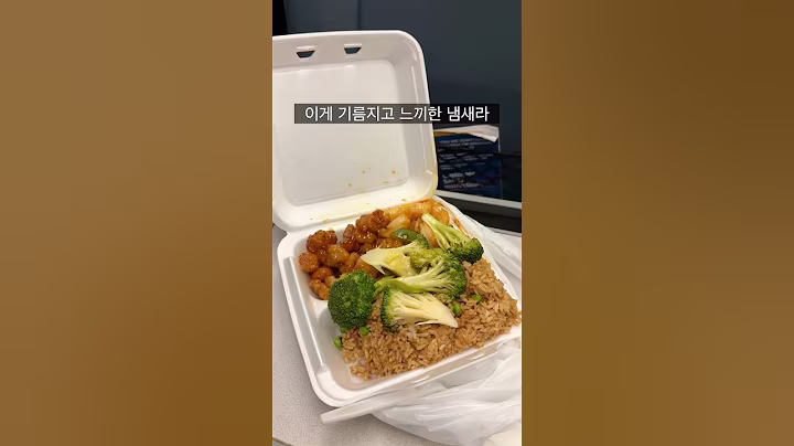 미국인들도 싫어하는(?) 미국 열차 도시락