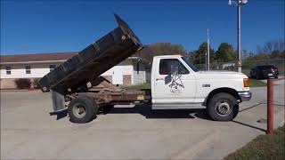 1991 Ford F450 Super Duty flat dump bed truck for sale | no-reserve auction November 29, 2017 Ford F450 Pickup For Sale