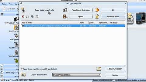 Convertir une vidéo dans un autre format avec format factory