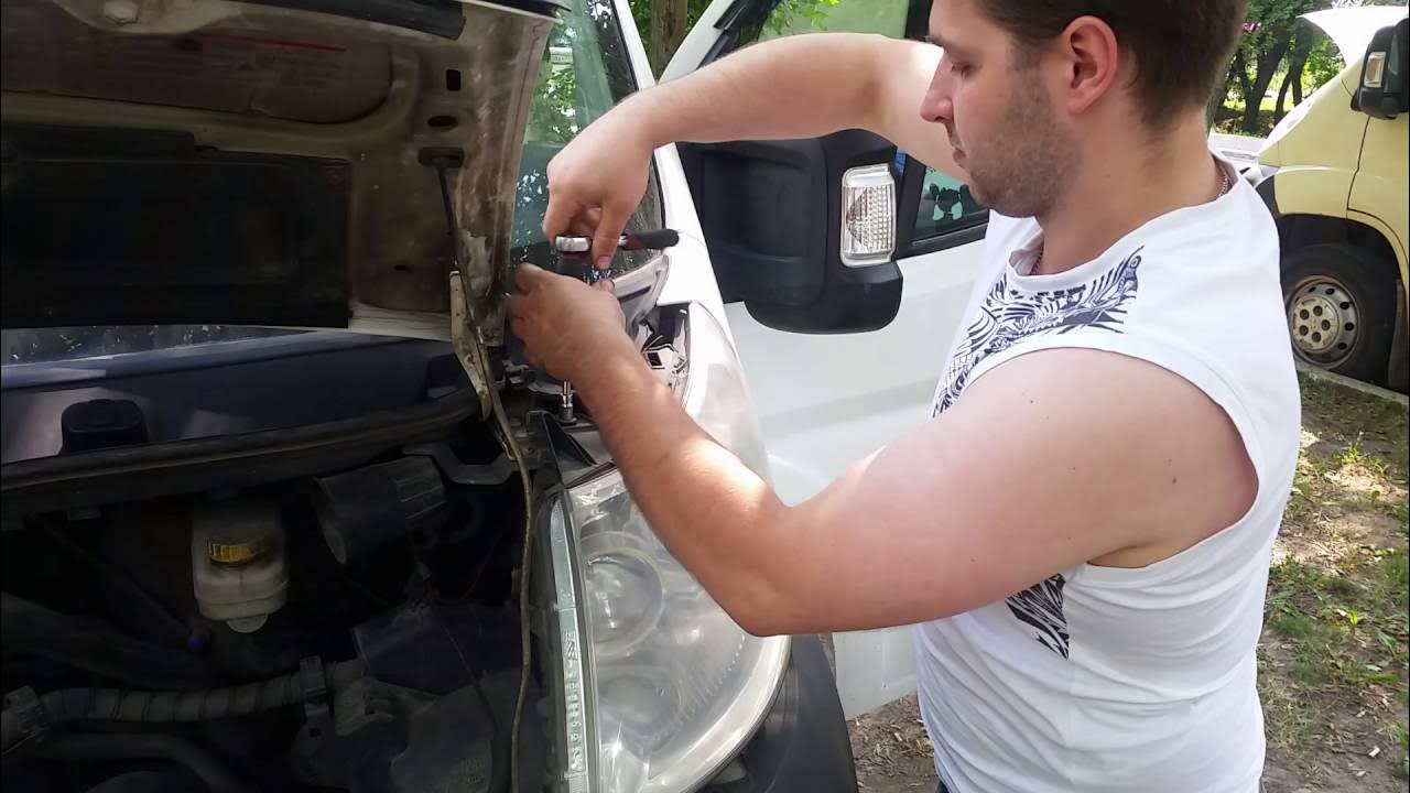 Крафтер как снять фару