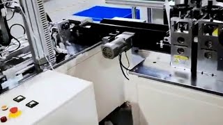 fully automatic KF94 fish type face masks CCD vision inspection integrated with flow wrapping equip