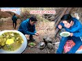 Así PREPARO un DELICIOSO CHUPE DE PAPAS en LA MONTAÑA, EL DESAYUNO de JORDY AVENTURERO