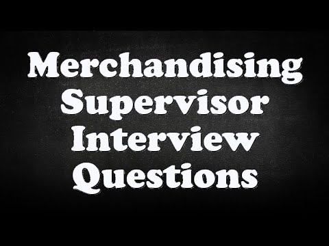 Video: Wie Is Een Merchandiser-supervisor?
