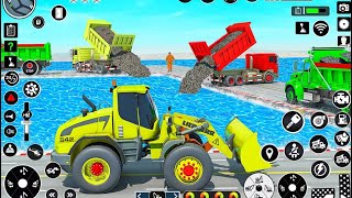 CITY CONSTRUCTION SNOW GAME ॥ CAR TRACK BUILDER SIMULATOR - CITY CONSTRUCTION JCB GAME 3D