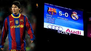 Barcelona 5 - 0 Real Madrid 2010 Tarihi Gece Türkçe Spi̇ker Hd