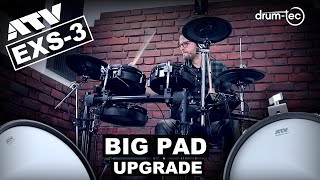 ATV EXS-3 electronic drums Big Pad edition upgrade by drum-tec