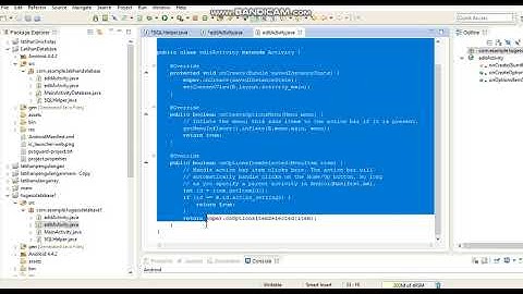Tutorial SQLite pada Eclipse
